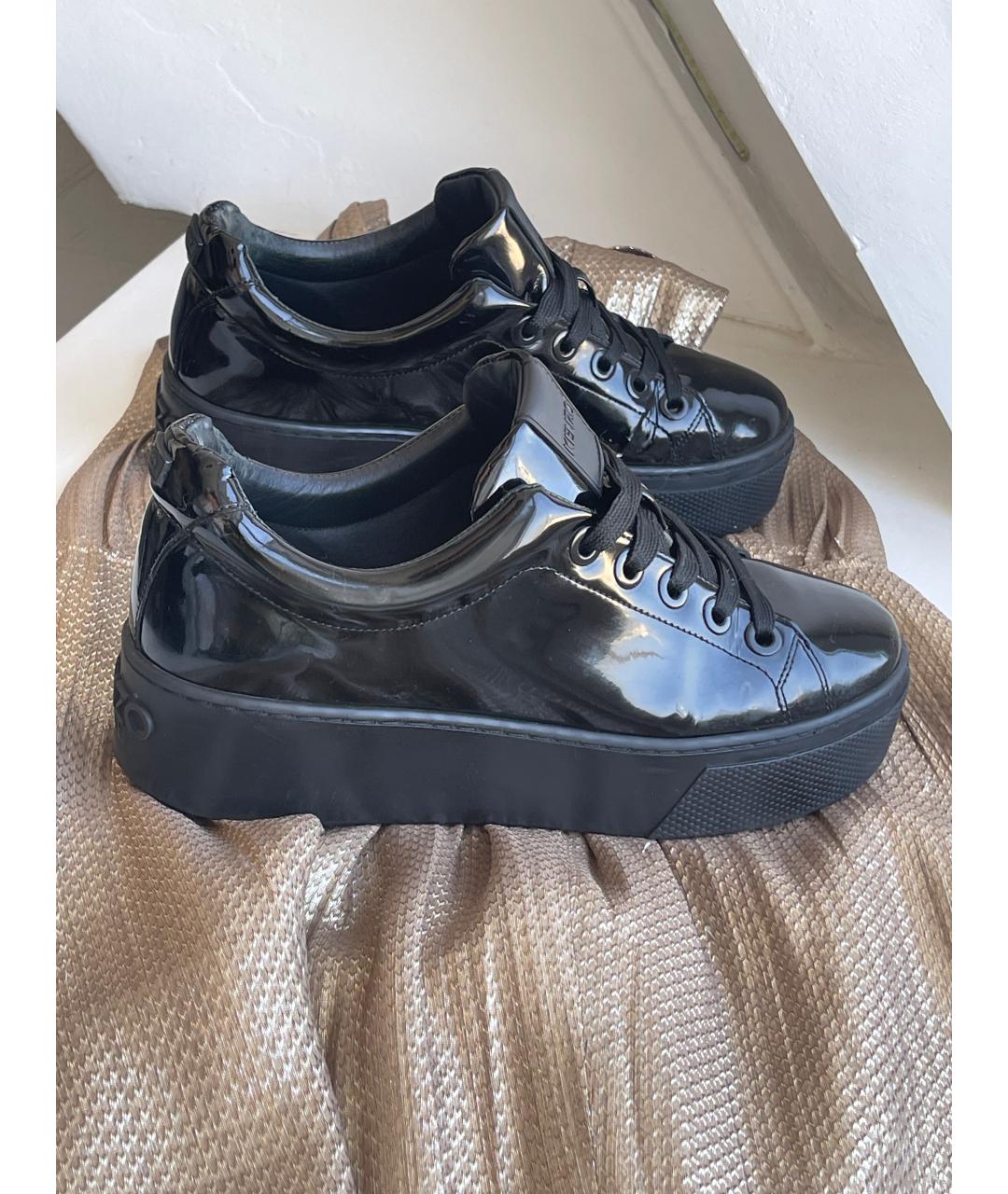 KENZO Черные ботинки из лакированной кожи, фото 4