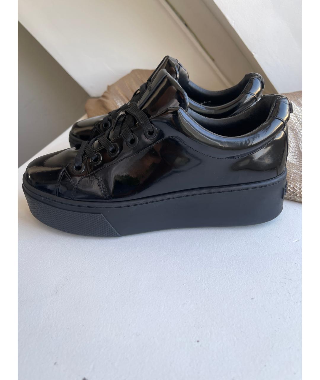 KENZO Черные ботинки из лакированной кожи, фото 3