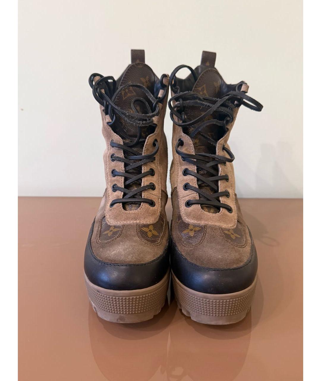 LOUIS VUITTON Мульти замшевые ботинки, фото 2