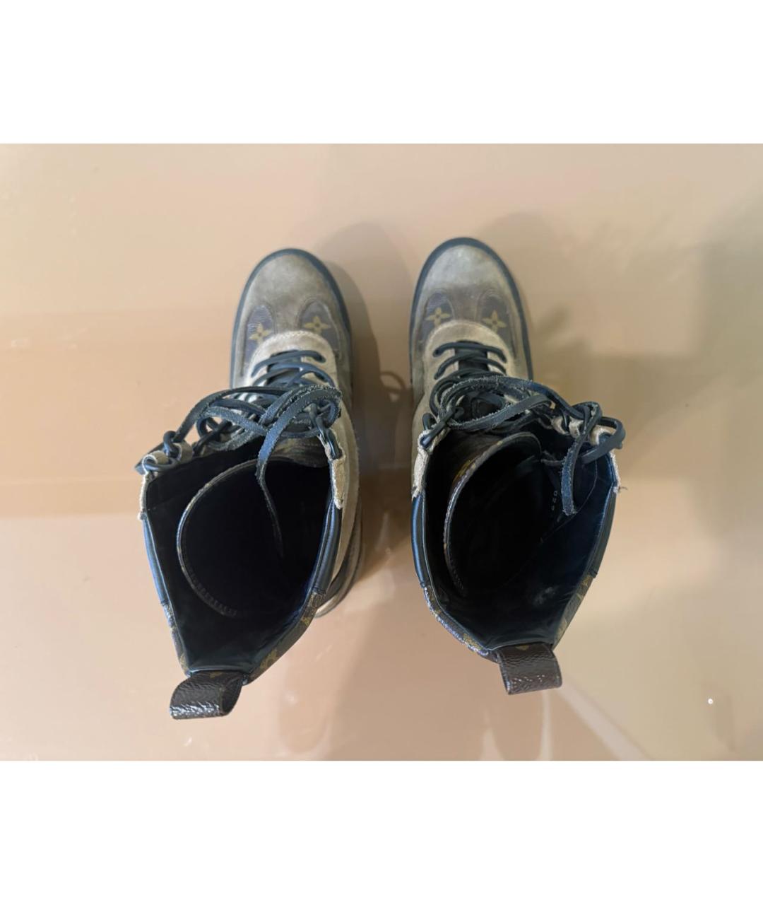 LOUIS VUITTON Мульти замшевые ботинки, фото 3