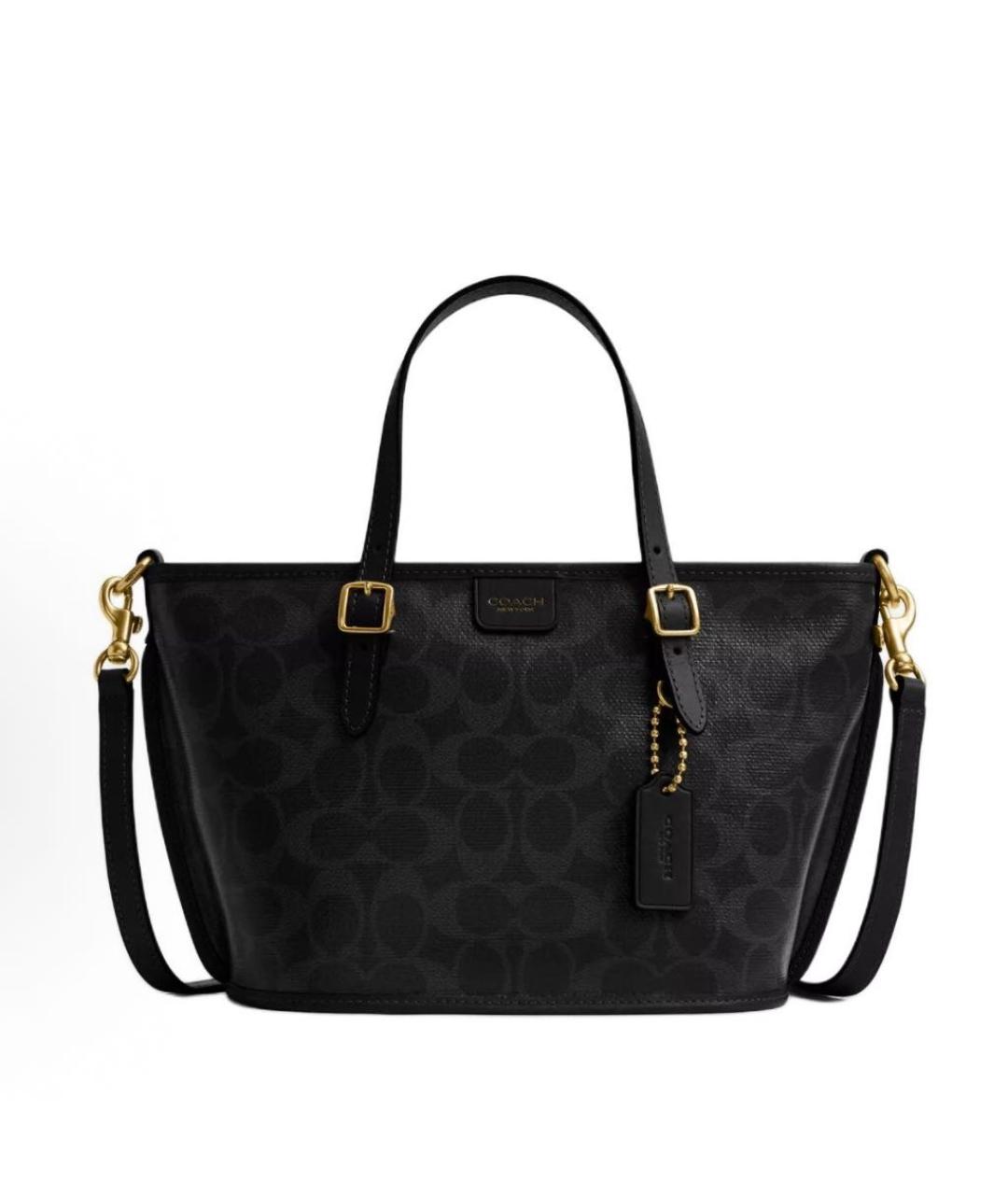 COACH Черная сумка тоут, фото 9