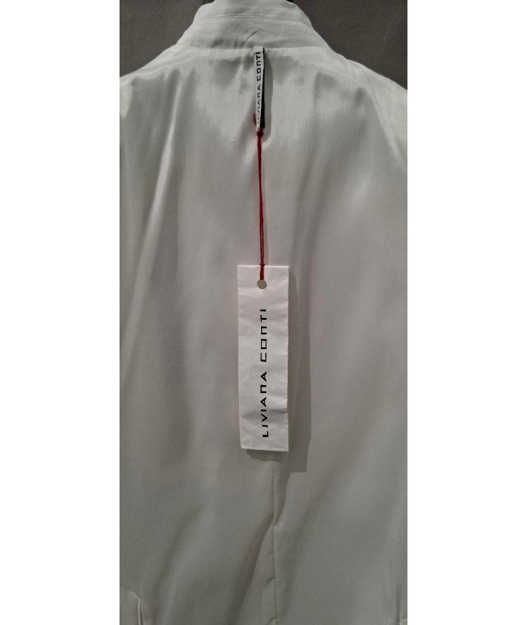 LIVIANA CONTI Белый вискозный костюм с брюками, фото 3