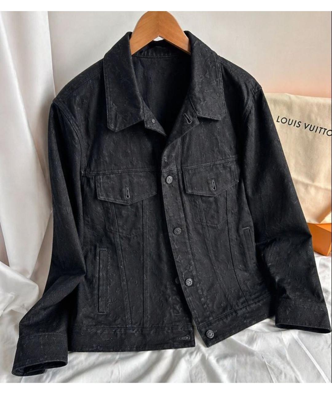 LOUIS VUITTON Черная деним куртка, фото 5