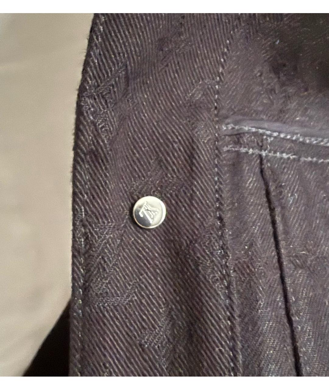 LOUIS VUITTON Черная деним куртка, фото 4