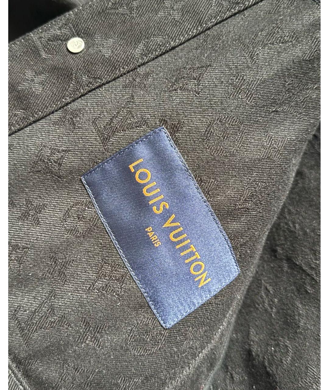 LOUIS VUITTON Черная деним куртка, фото 3