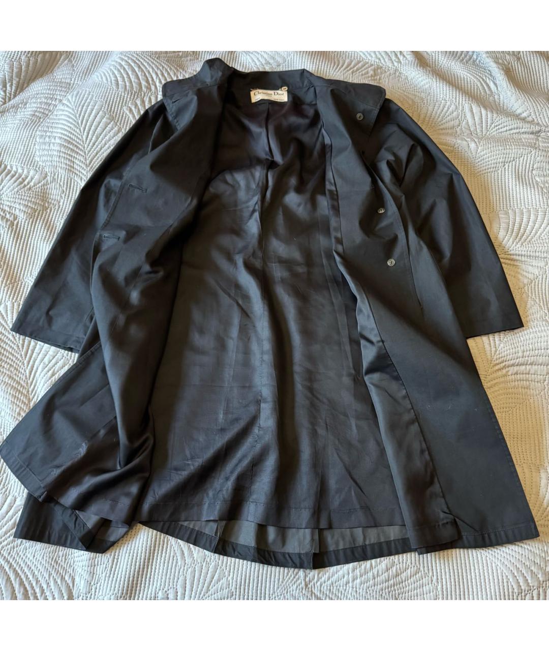 CHRISTIAN DIOR Черный тренч/плащ, фото 4