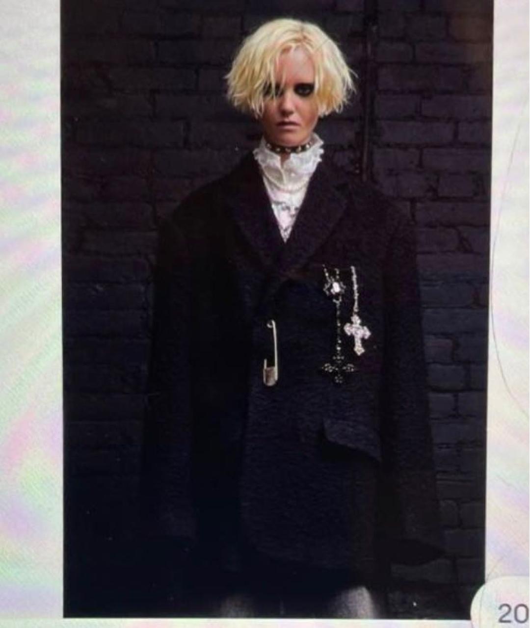 R13 Темно-синее шерстяное пальто, фото 5