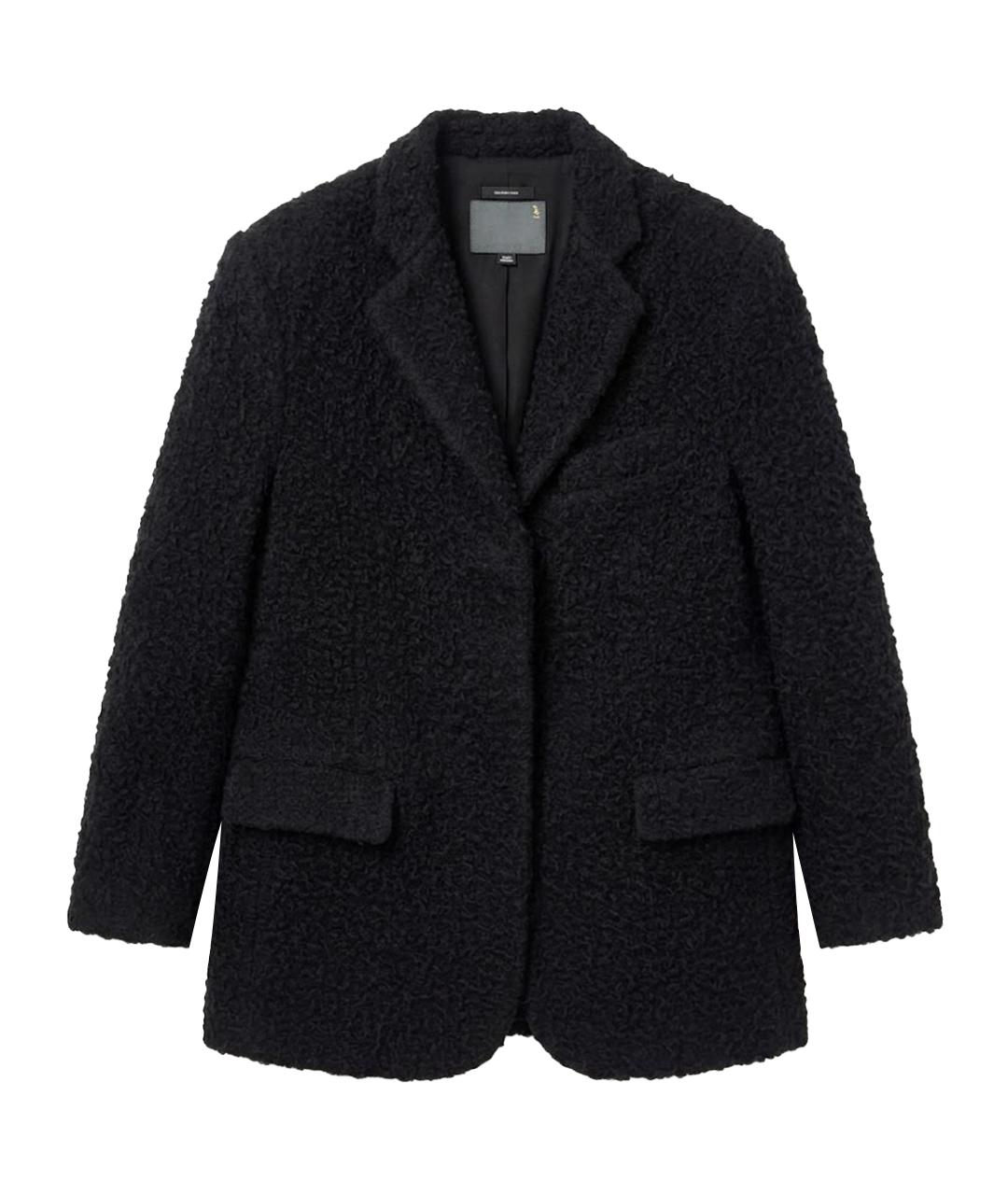 R13 Темно-синее шерстяное пальто, фото 1