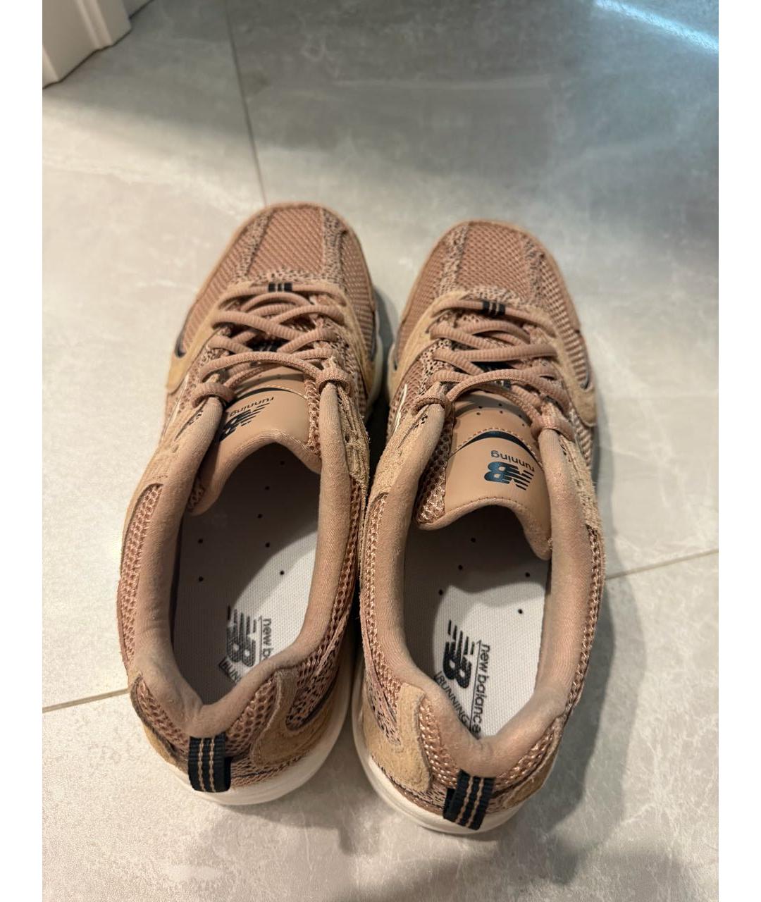 NEW BALANCE Бежевые текстильные кроссовки, фото 3