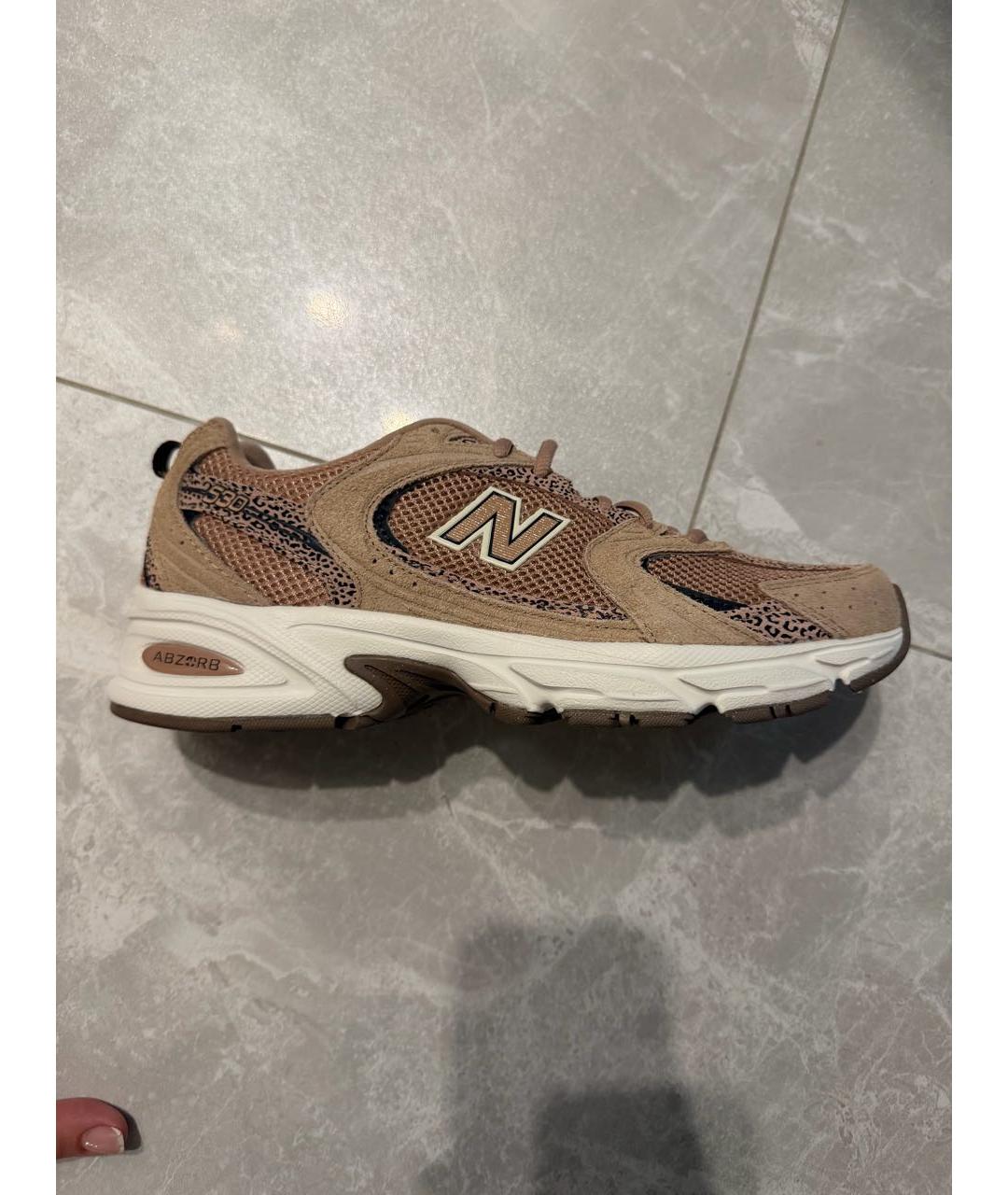 NEW BALANCE Бежевые текстильные кроссовки, фото 6