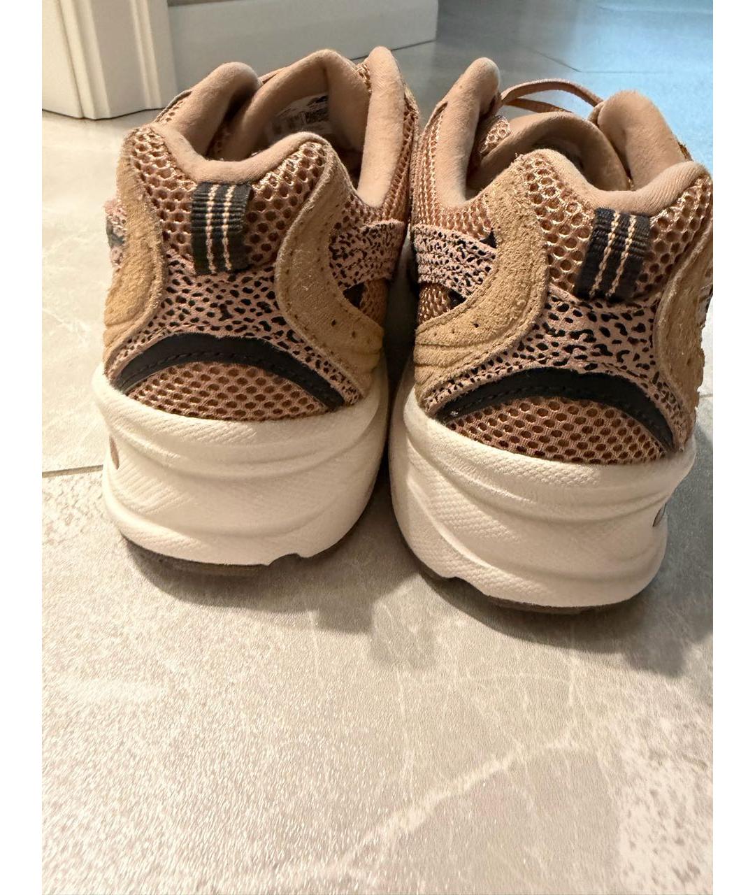 NEW BALANCE Бежевые текстильные кроссовки, фото 4