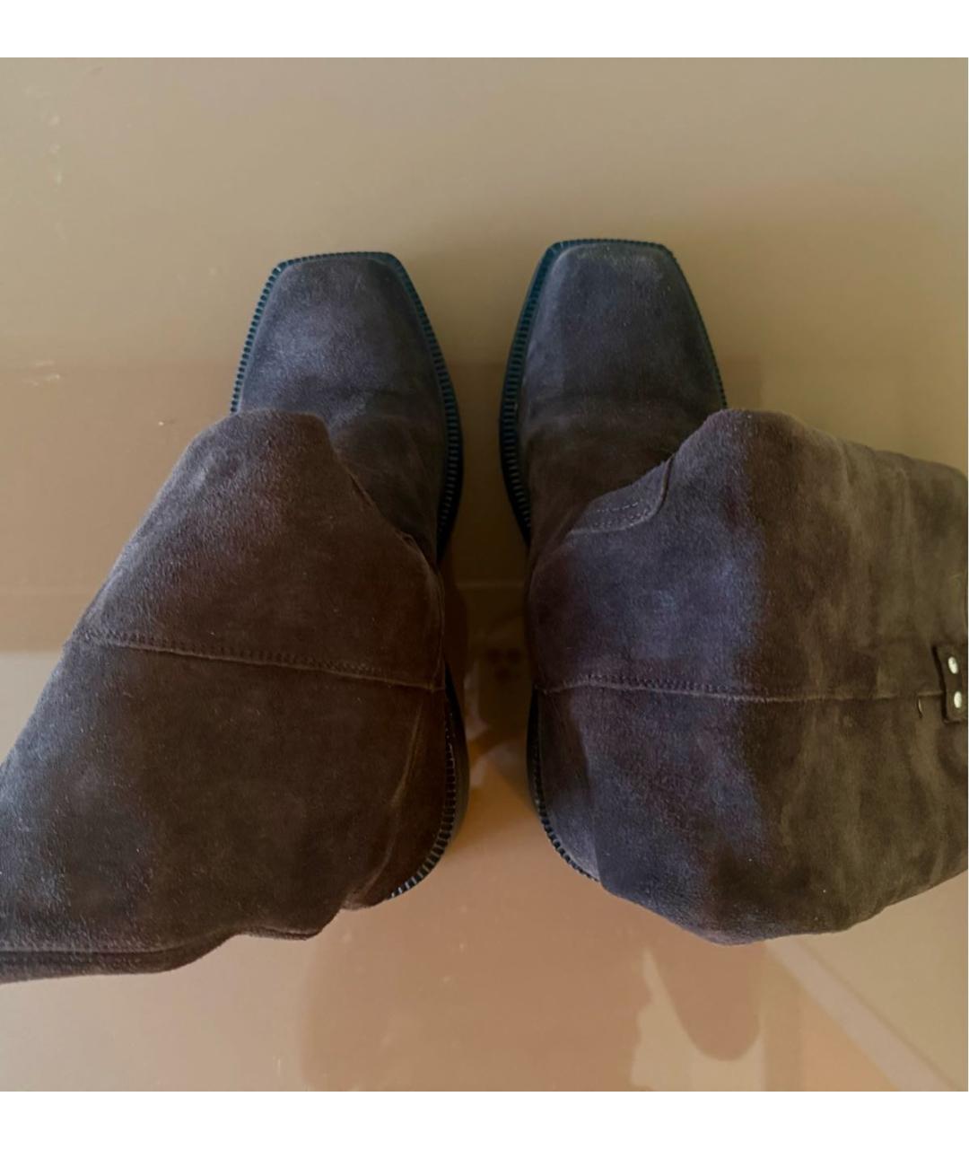 VIC MATIE Коричневые замшевые сапоги, фото 3