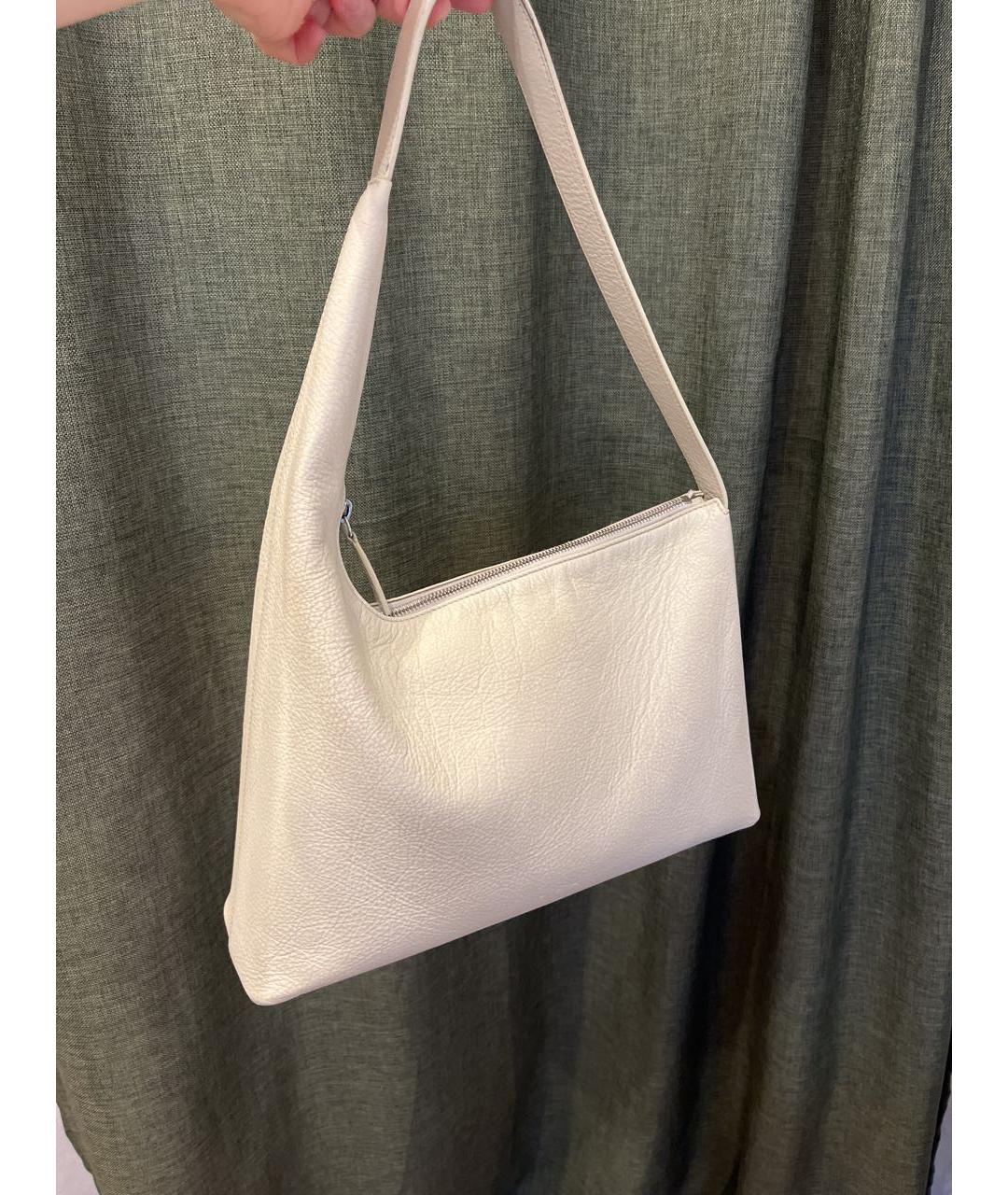 AESTHER EKME Бежевая кожаная сумка с короткими ручками, фото 8