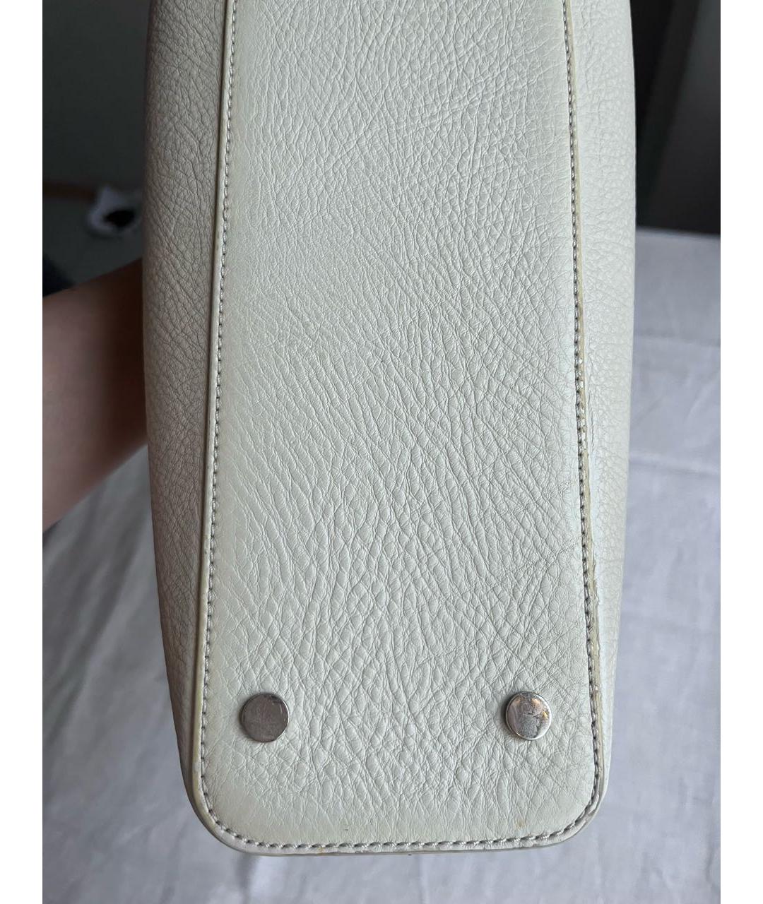 AESTHER EKME Бежевая кожаная сумка с короткими ручками, фото 7