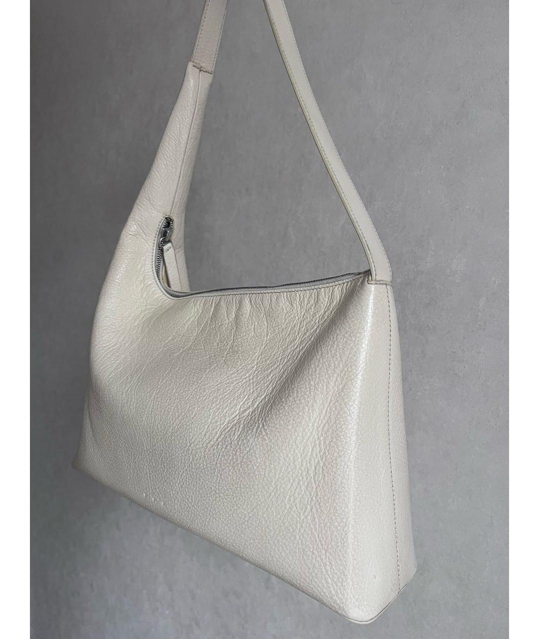 AESTHER EKME Бежевая кожаная сумка с короткими ручками, фото 3