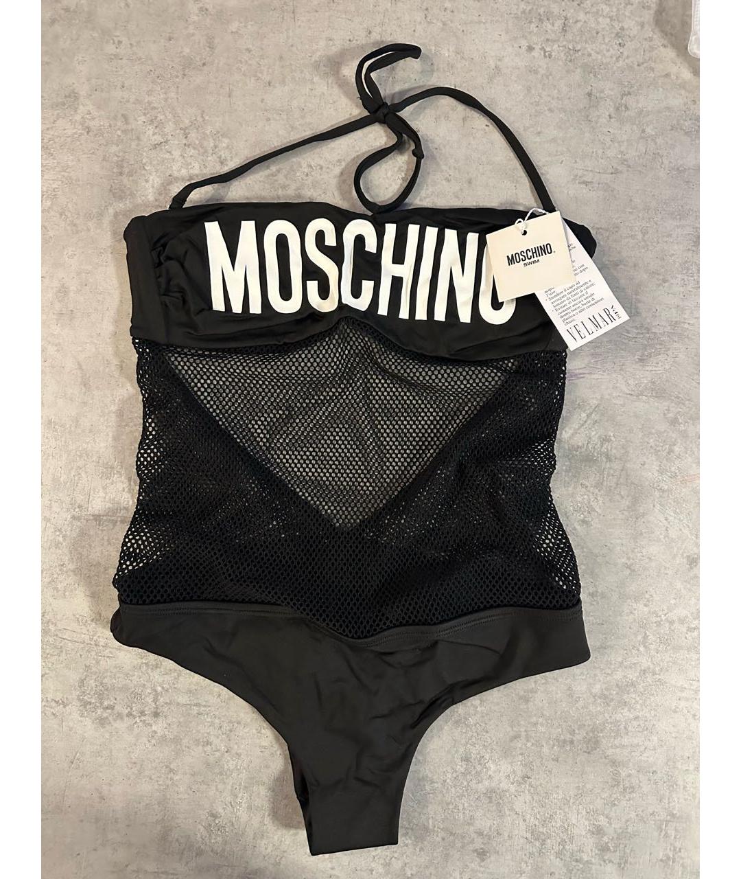 MOSCHINO Черный полиамидовый купальник, фото 6