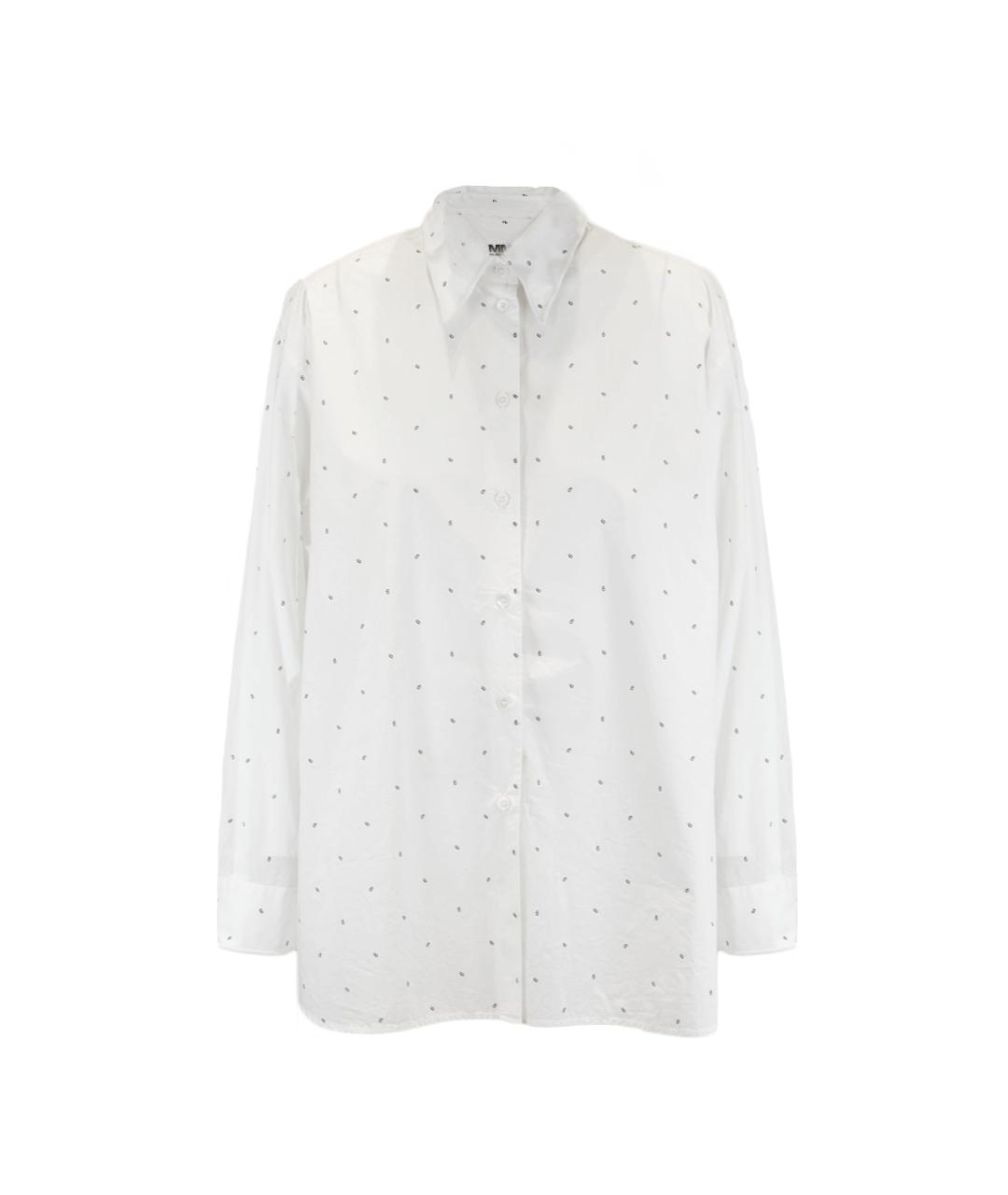 MM6 MAISON MARGIELA Белая хлопковая рубашка, фото 1