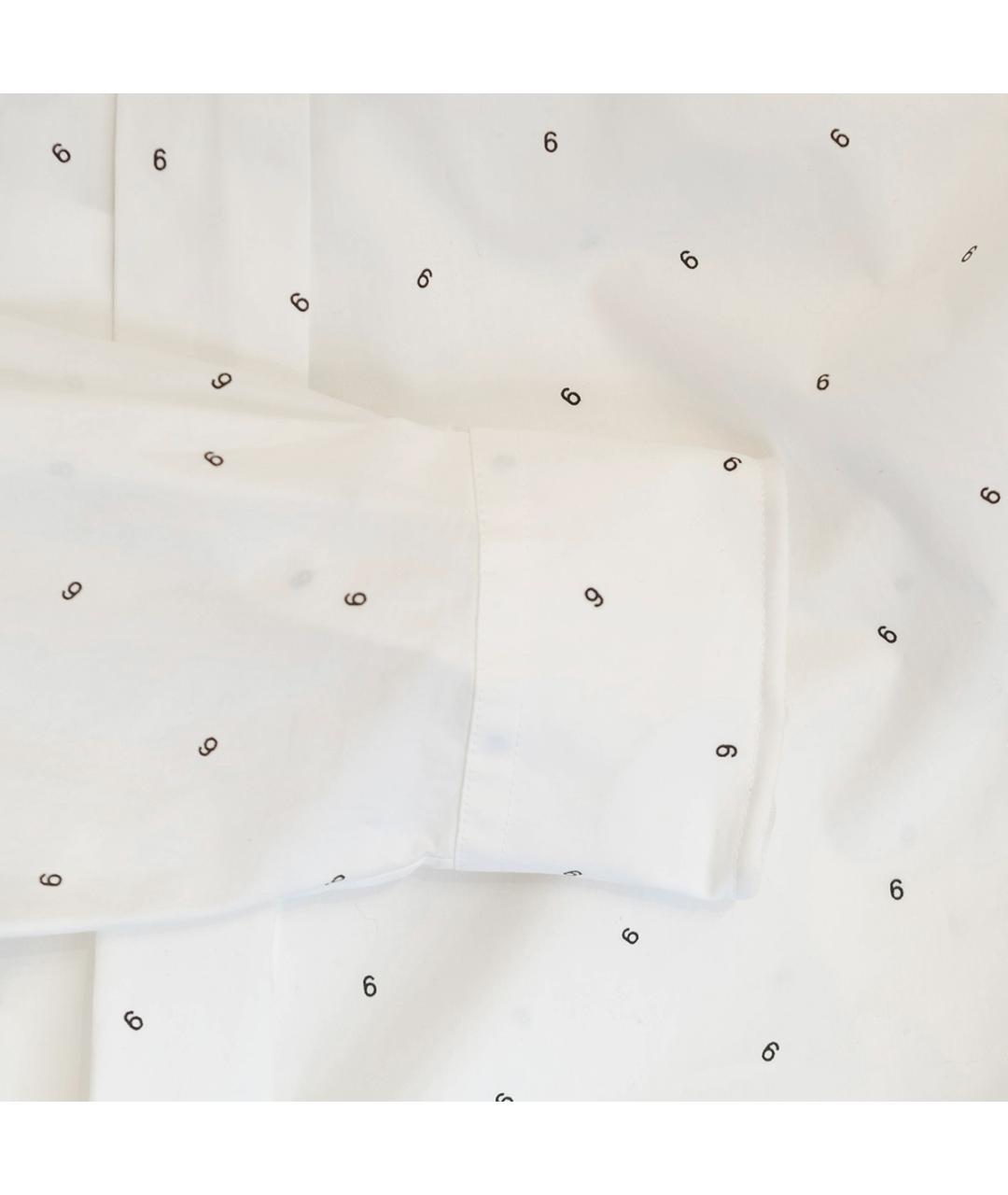 MM6 MAISON MARGIELA Белая хлопковая рубашка, фото 5