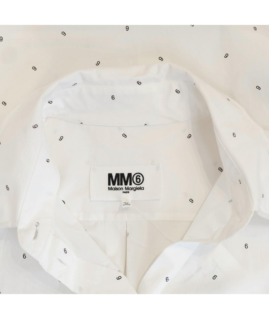 MM6 MAISON MARGIELA Белая хлопковая рубашка, фото 3