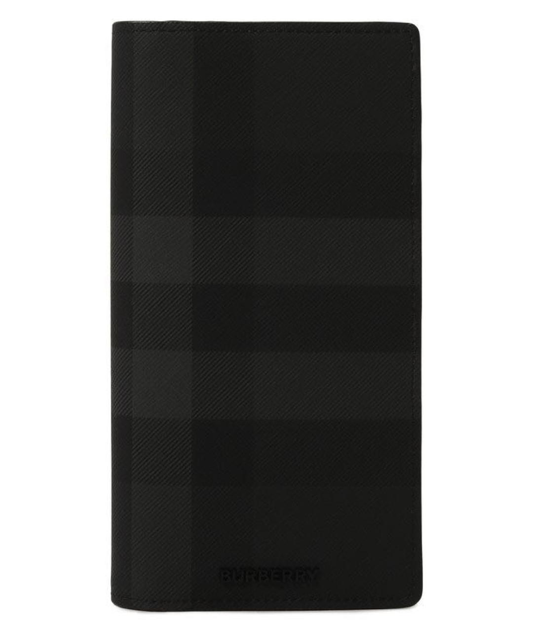 BURBERRY Черный полиуретановый кошелек, фото 1