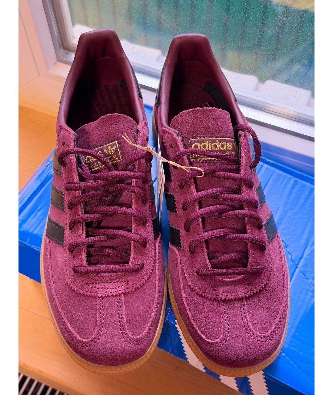 ADIDAS Бордовые замшевые кеды, фото 8