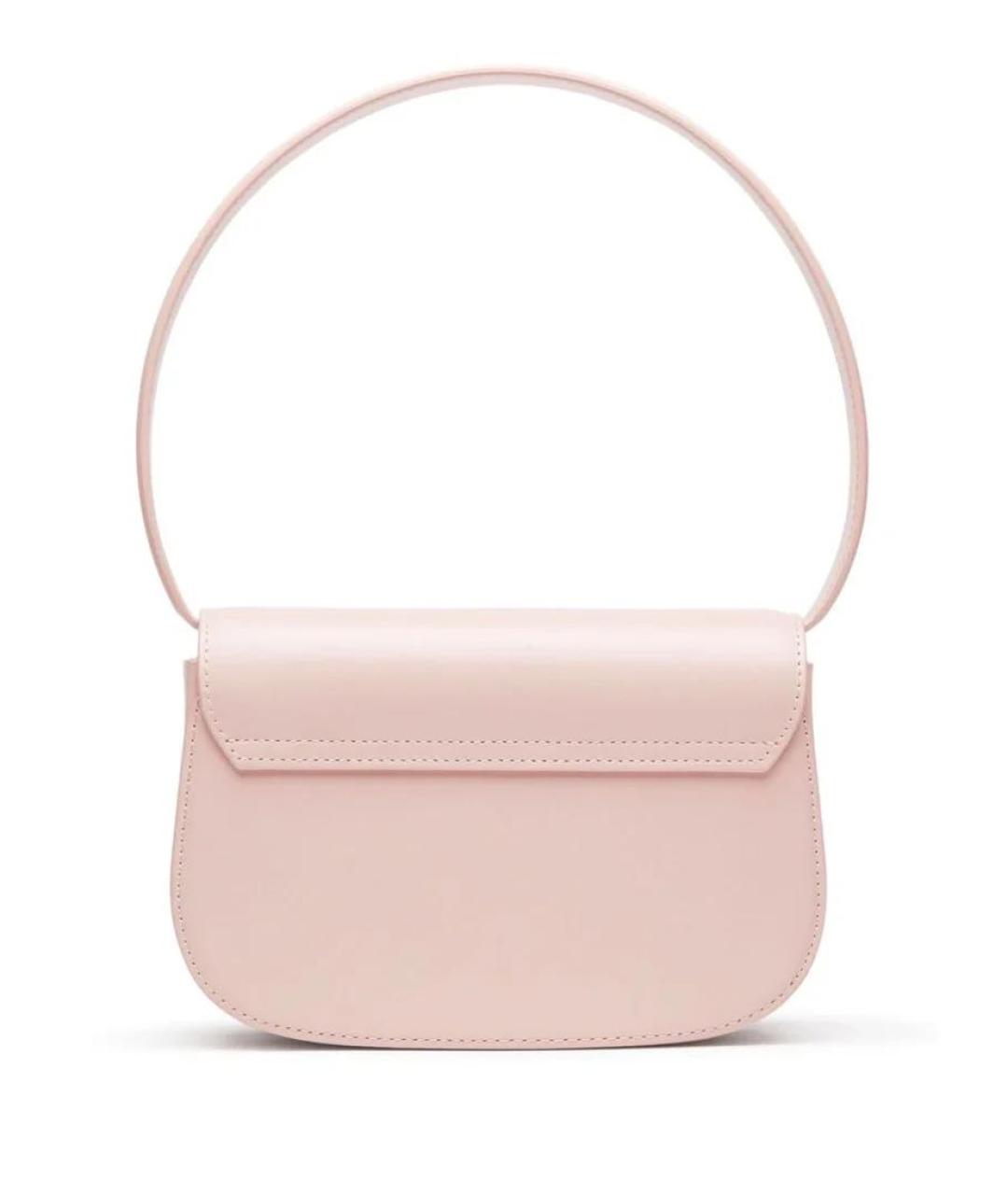 DIESEL Розовая кожаная сумка через плечо, фото 2
