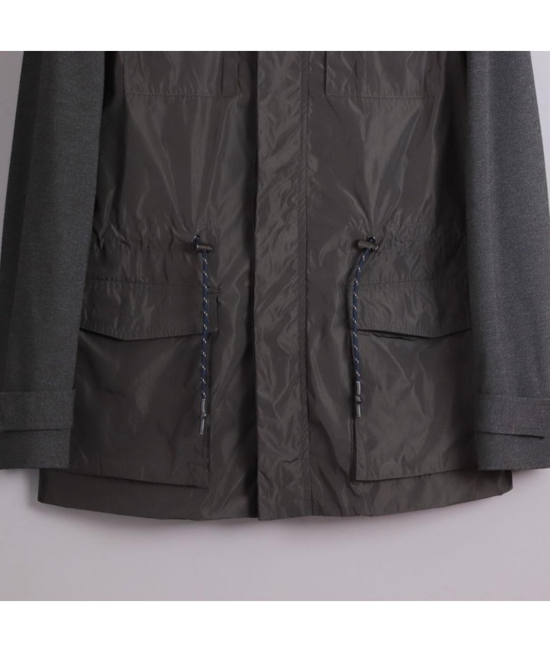 EMPORIO ARMANI Серая вискозная куртка, фото 5