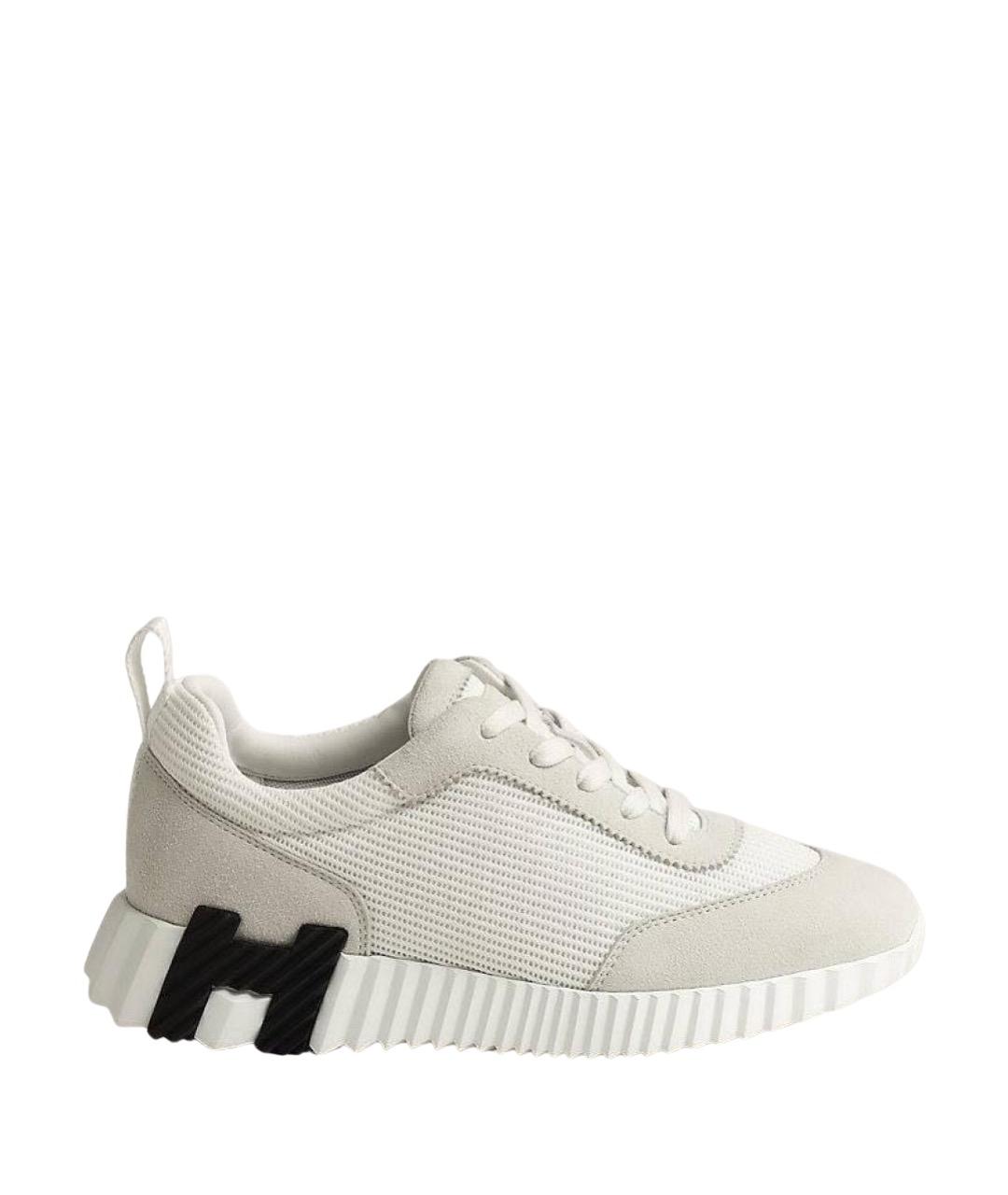 HERMES Бежевые кроссовки, фото 1