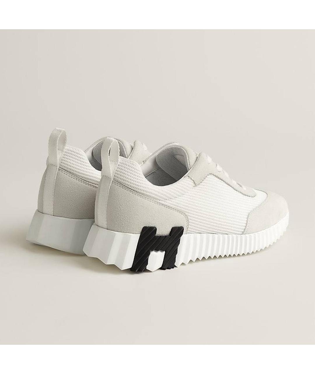 HERMES Бежевые кроссовки, фото 3