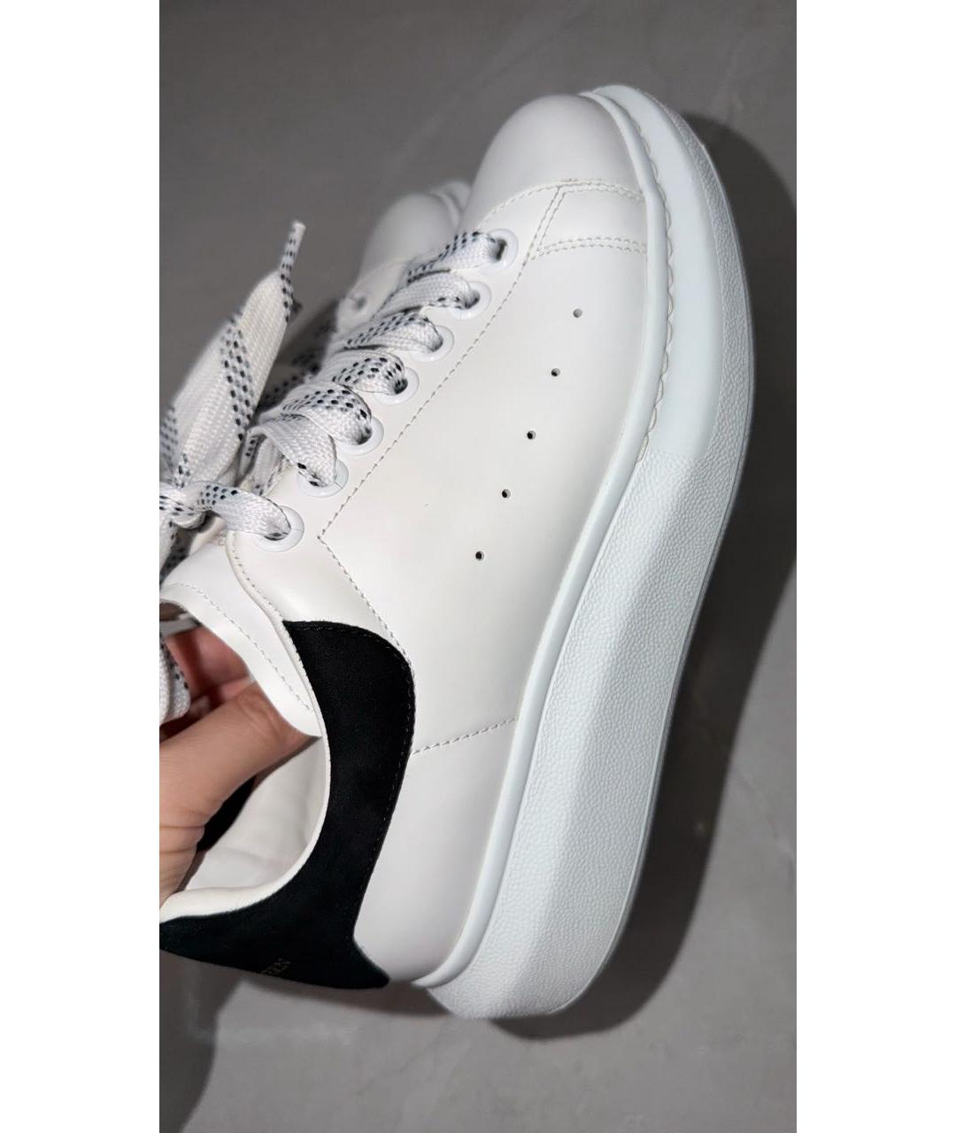 ALEXANDER MCQUEEN Белые кожаные кеды, фото 9