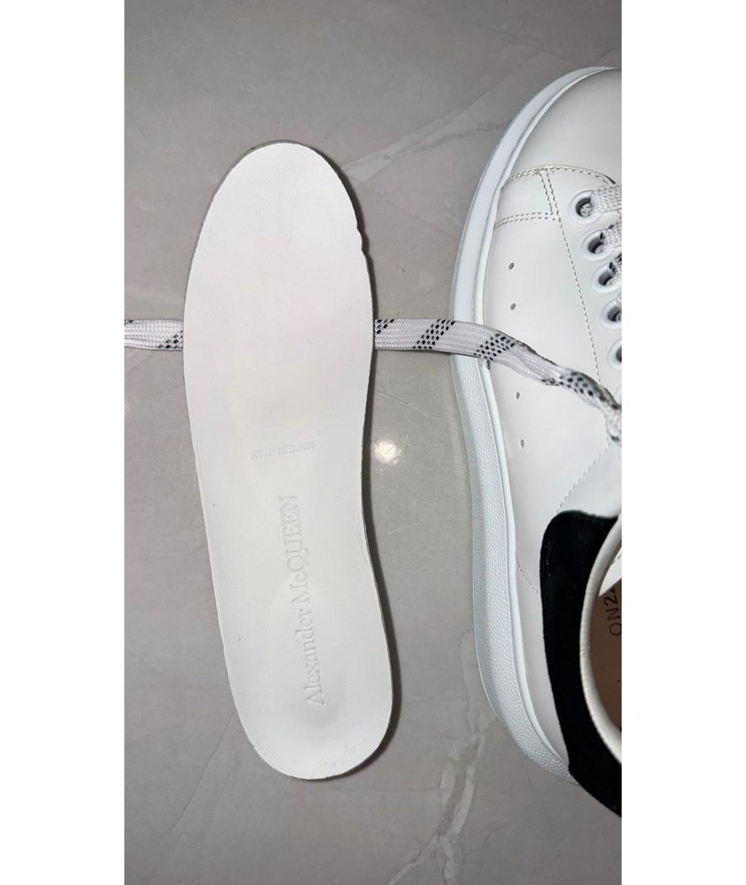 ALEXANDER MCQUEEN Белые кожаные кеды, фото 8