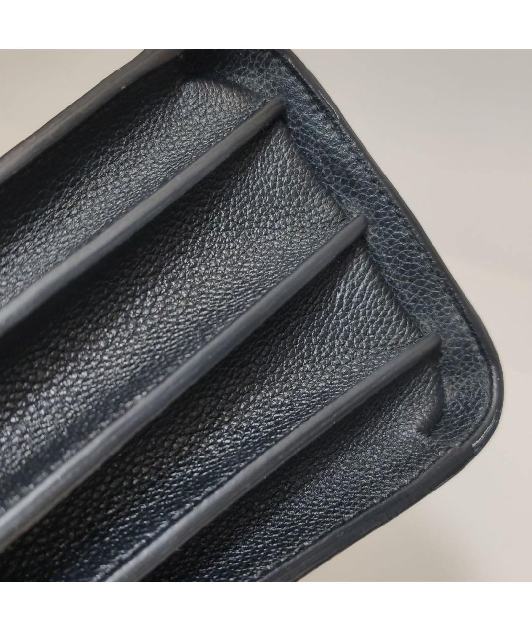 SAINT LAURENT Черная кожаная сумка с короткими ручками, фото 8