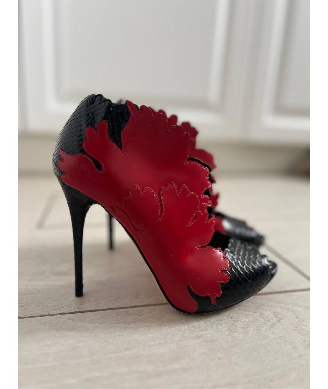 ALEXANDER MCQUEEN Черные кожаные туфли, фото 7