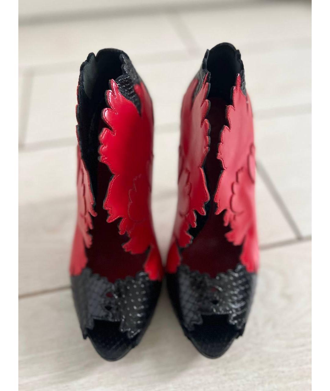 ALEXANDER MCQUEEN Черные кожаные туфли, фото 2