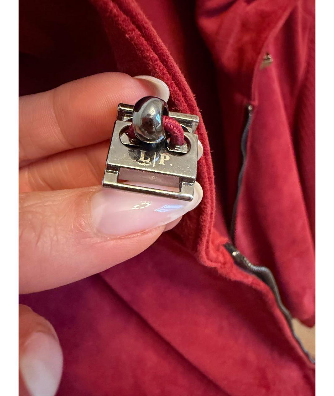 LORO PIANA Бордовая кашемировая куртка, фото 6