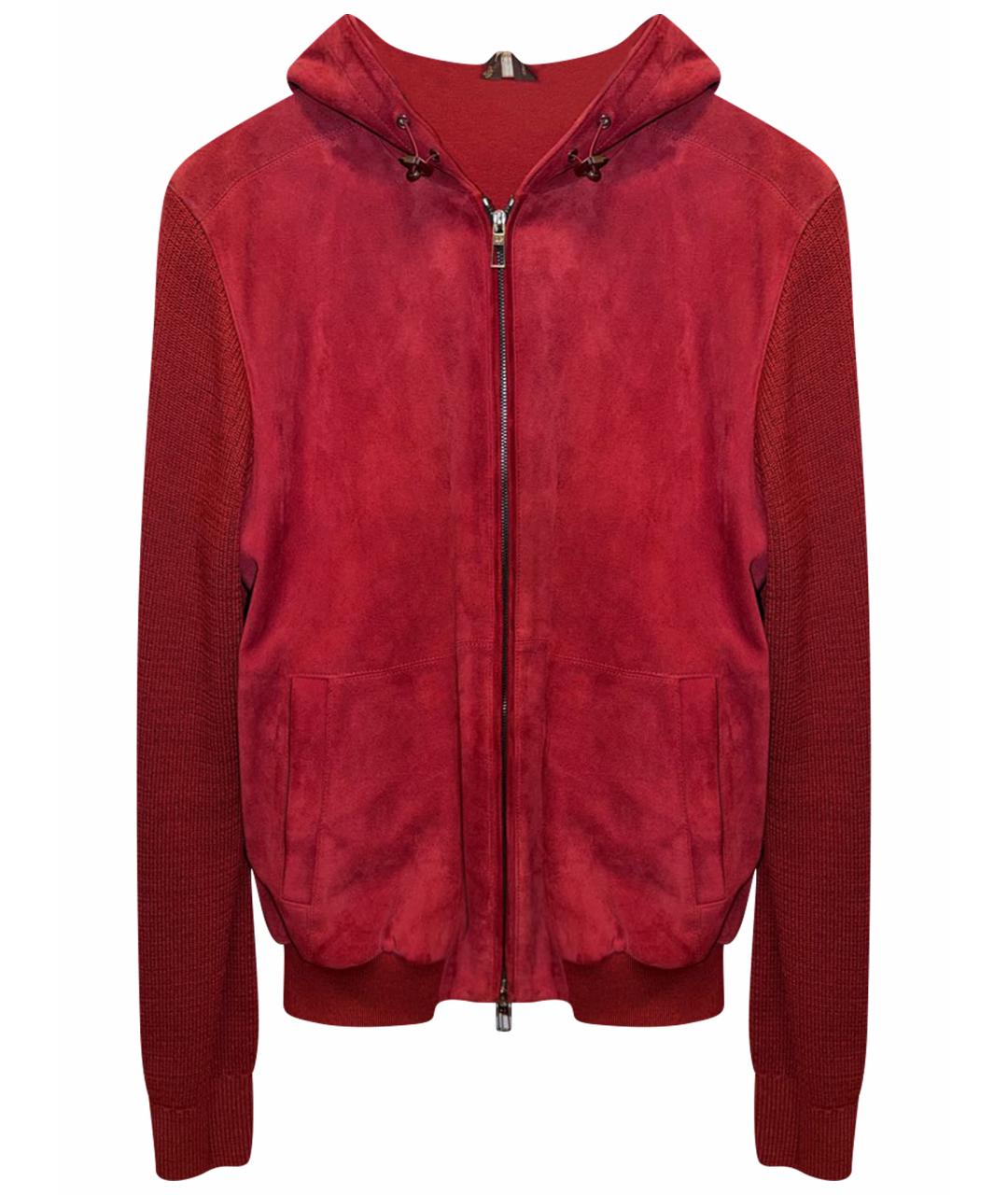 LORO PIANA Бордовая кашемировая куртка, фото 1