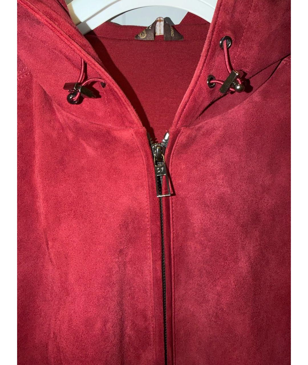 LORO PIANA Бордовая кашемировая куртка, фото 4