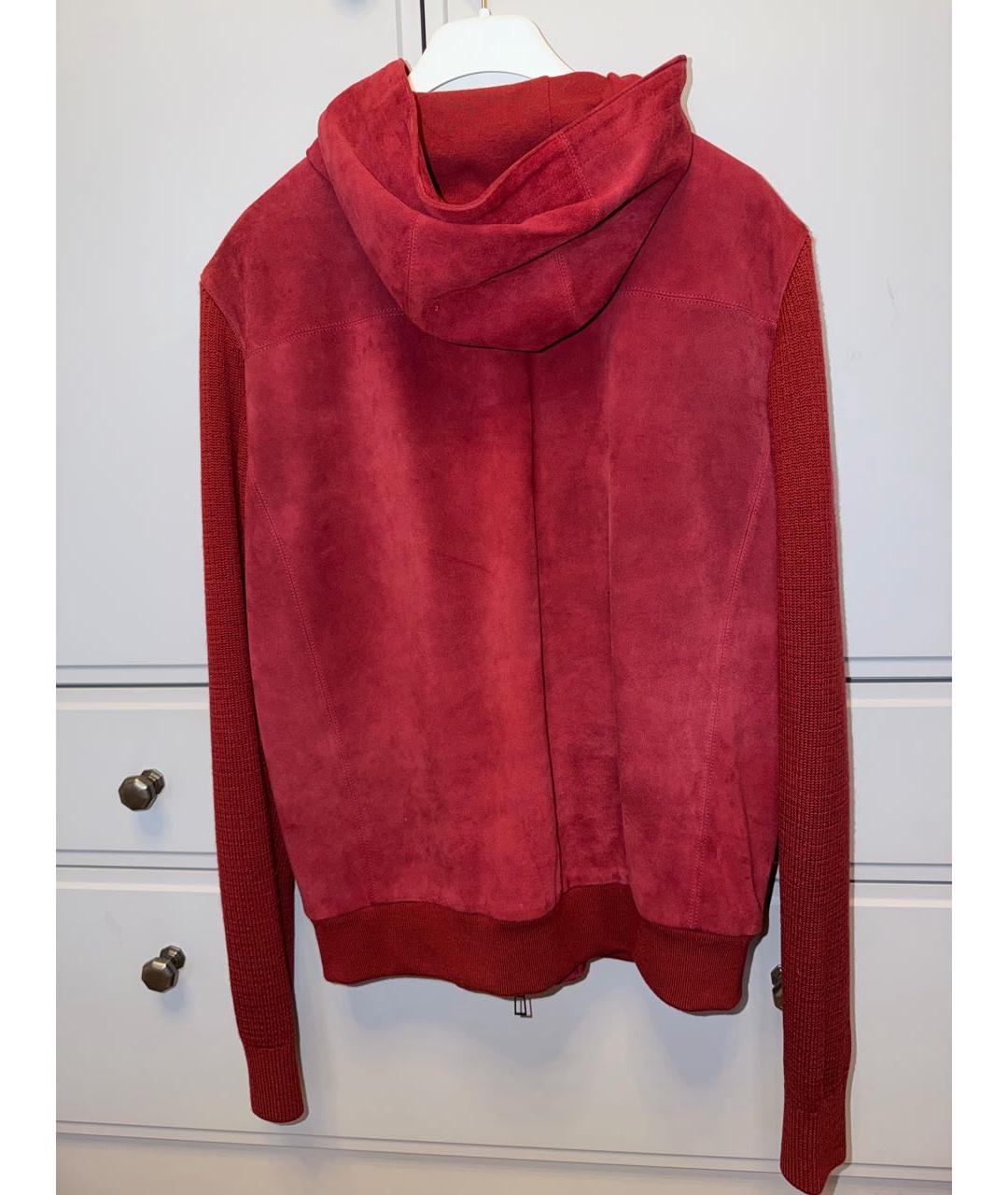 LORO PIANA Бордовая кашемировая куртка, фото 2
