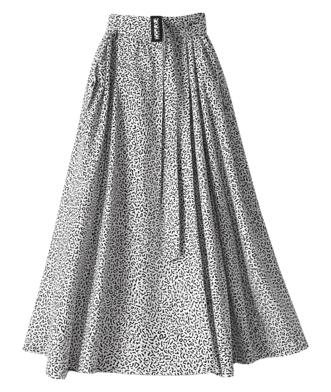 MAX MARA Белая атласная юбка макси, фото 1