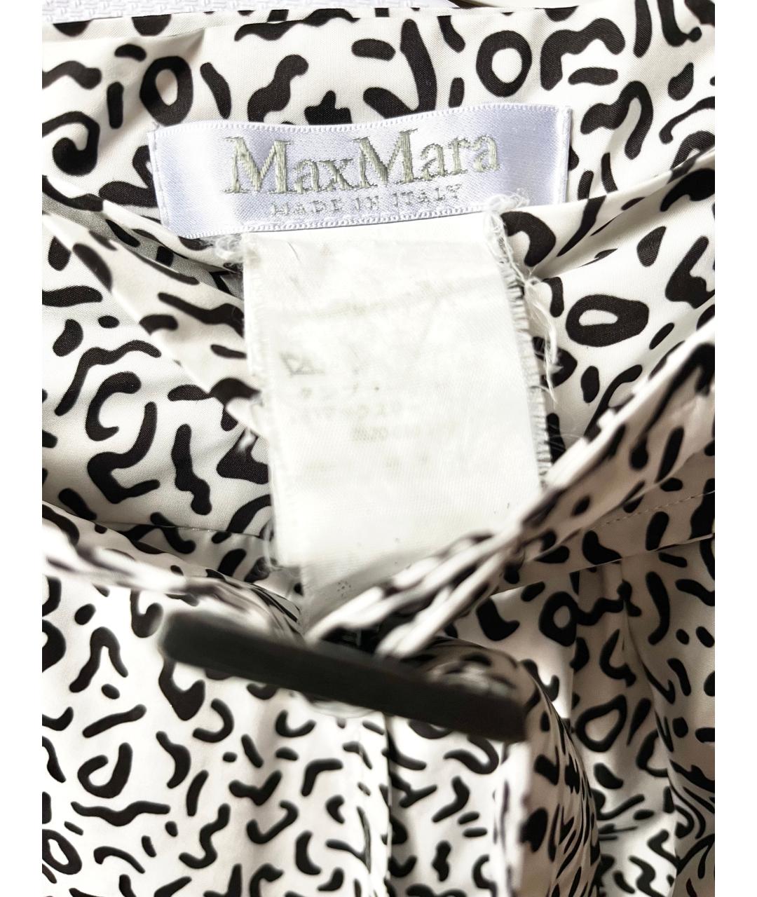 MAX MARA Белая атласная юбка макси, фото 3