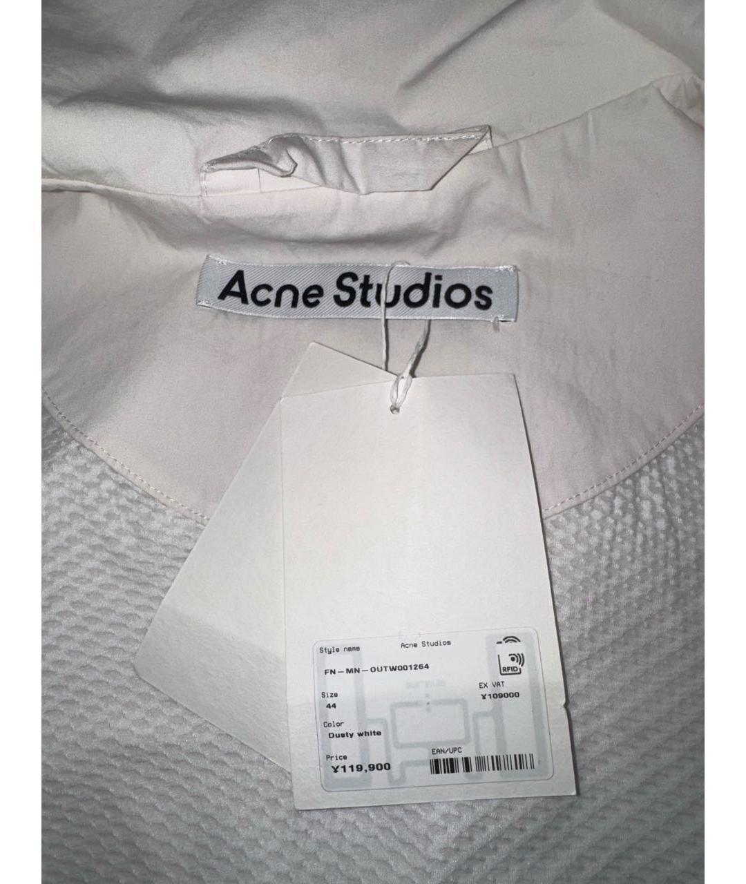 ACNE STUDIOS Белая хлопковая куртка, фото 3