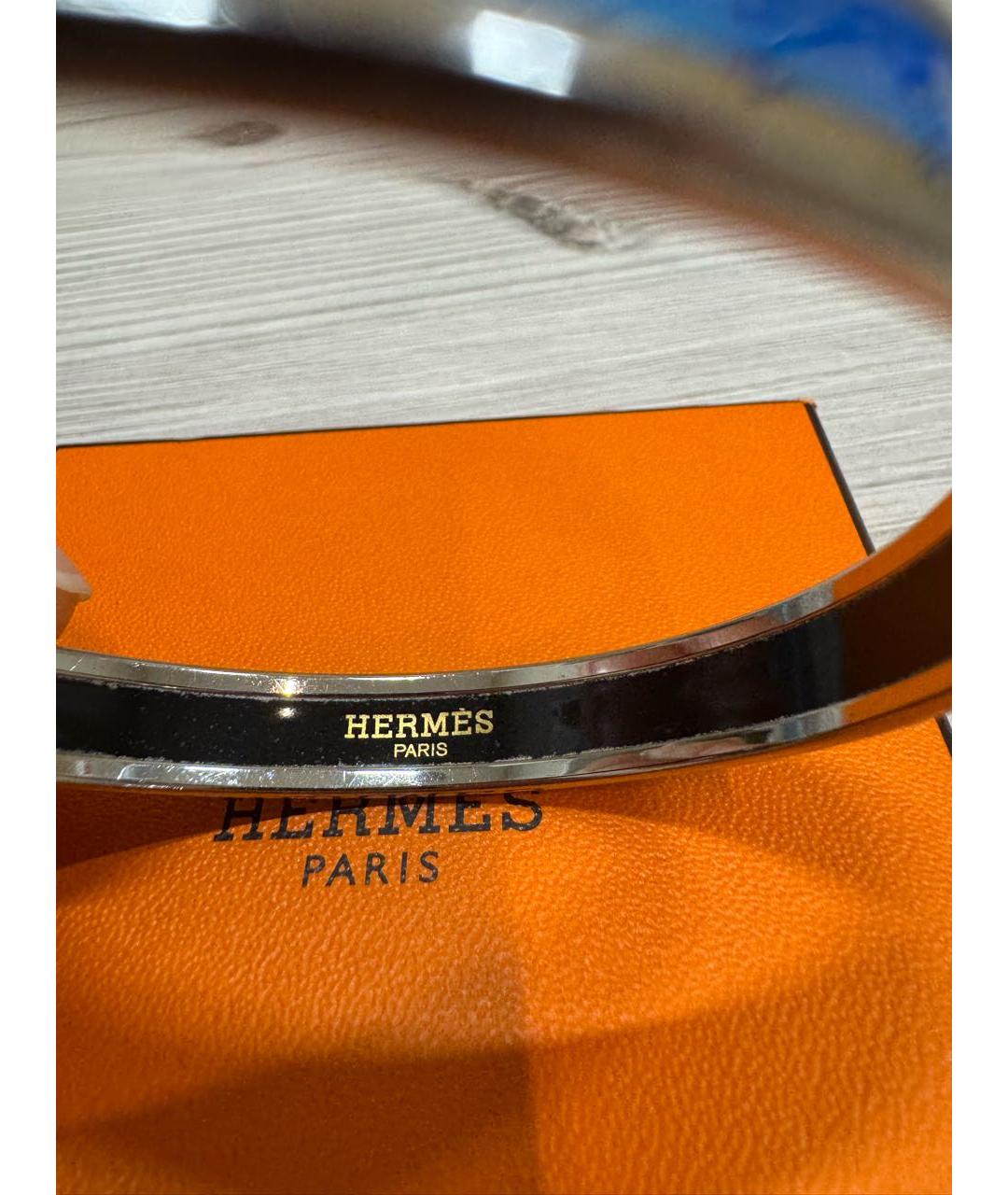 HERMES Синий металлический браслет, фото 2