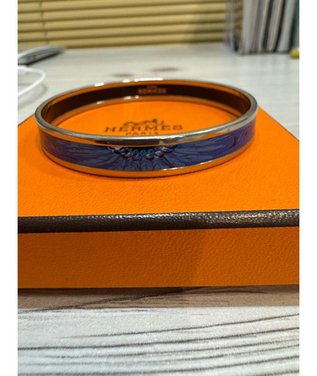 HERMES Синий металлический браслет, фото 5