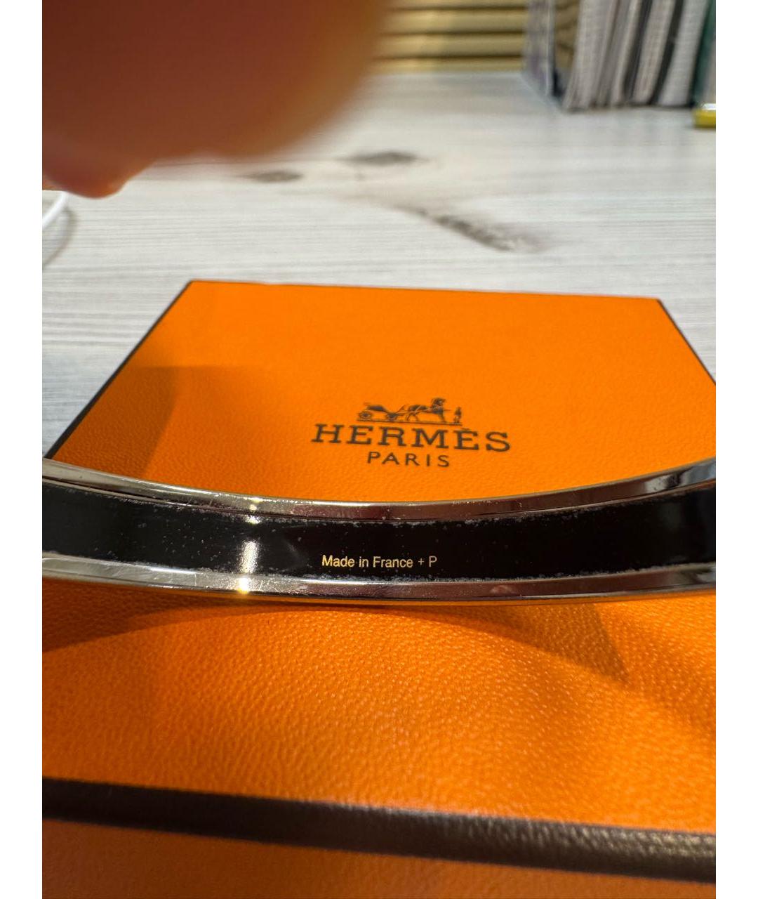 HERMES Синий металлический браслет, фото 3