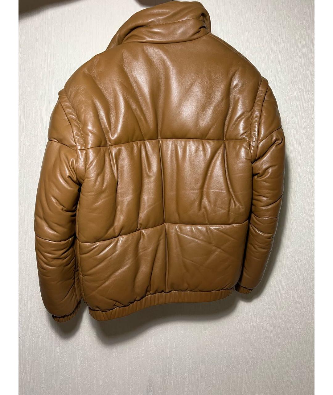 GUCCI Коричневая кожаная куртка, фото 3