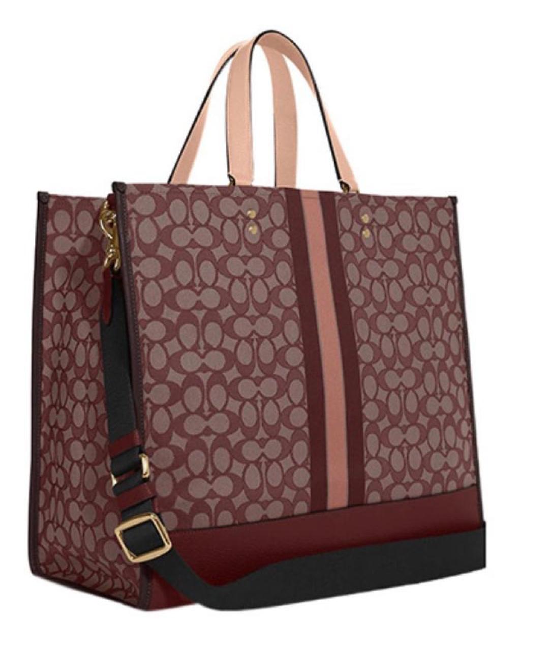 COACH Красная сумка тоут, фото 2