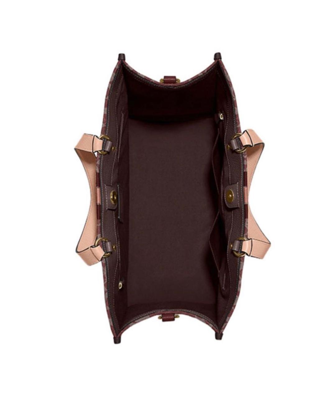 COACH Красная сумка тоут, фото 3