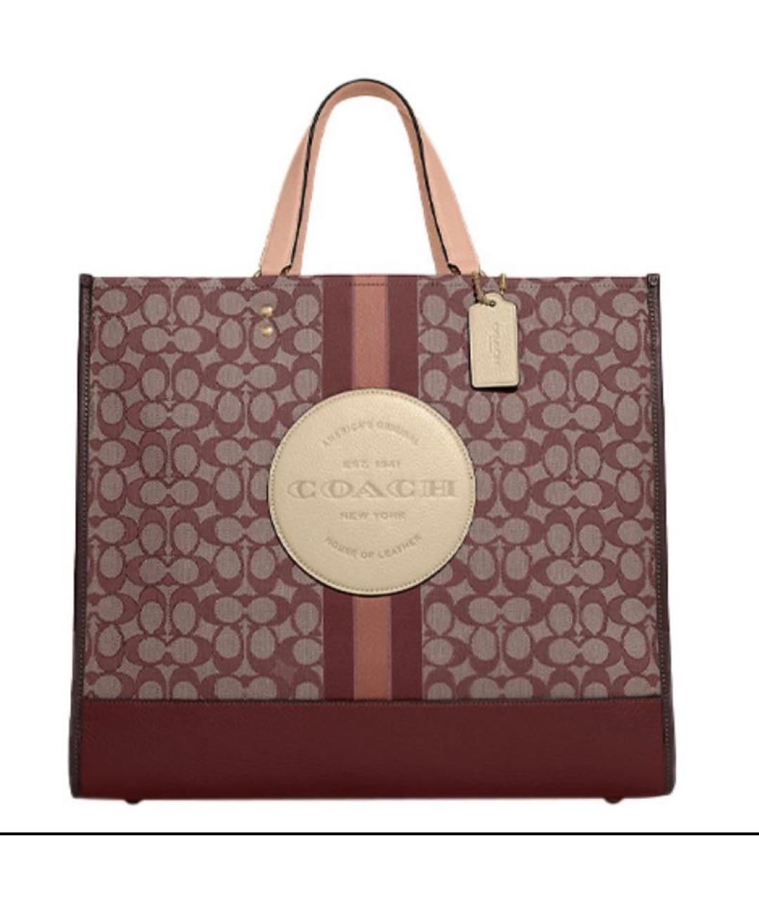 COACH Красная сумка тоут, фото 7