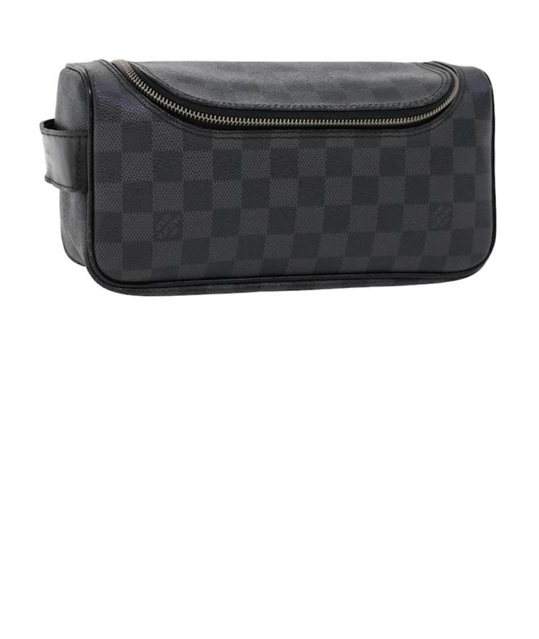 LOUIS VUITTON Черная барсетка, фото 10