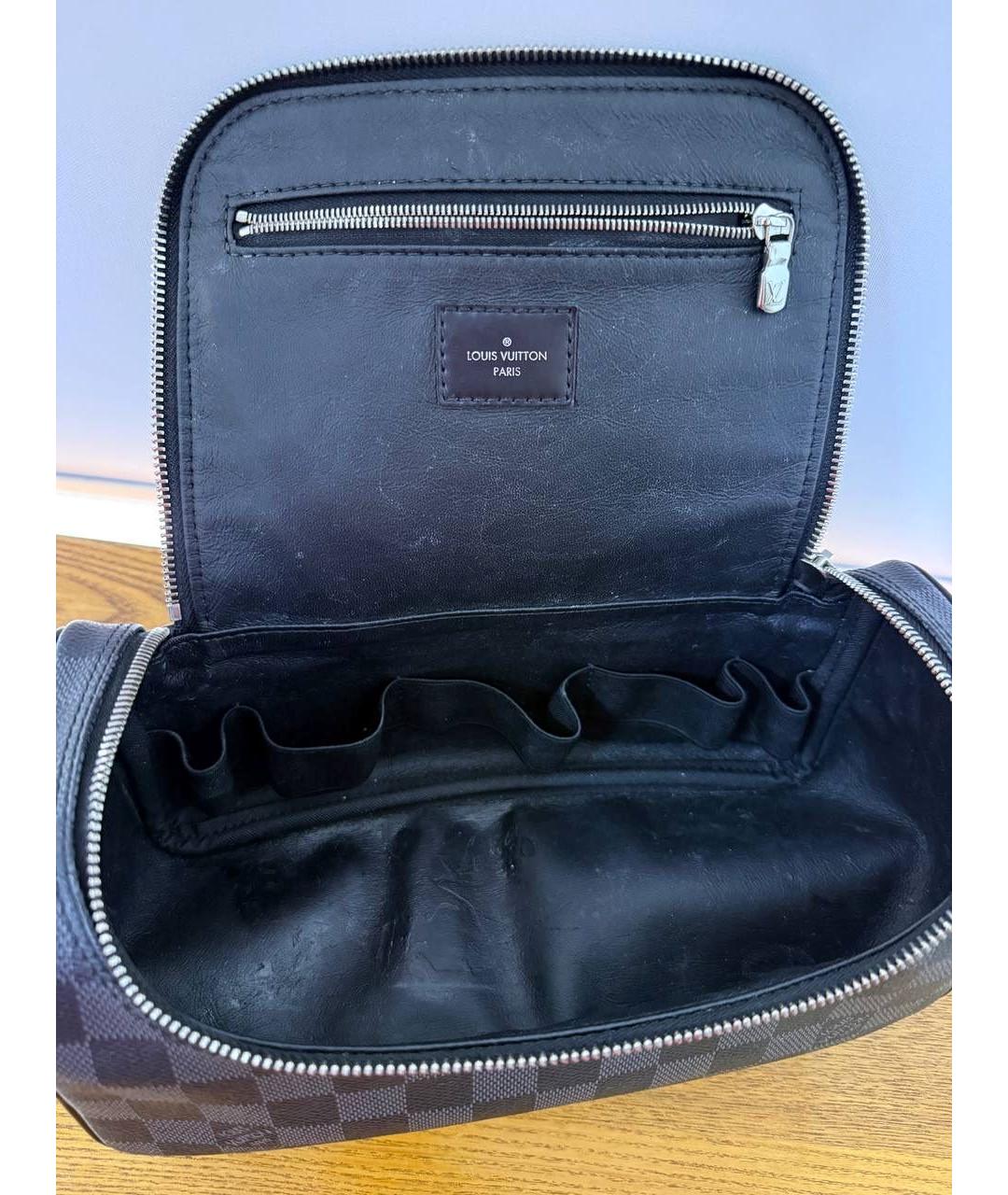 LOUIS VUITTON Черная барсетка, фото 7
